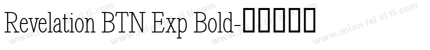 Revelation BTN Exp Bold字体转换